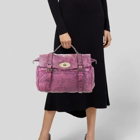 Oversized Mulberry Alexa Pink Leopard Print - Picture 7 of 9